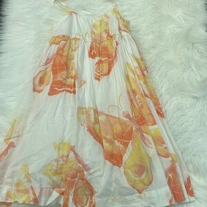 Flowy coral designed dress